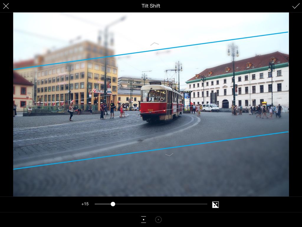 how to adjust tilt shift orientation